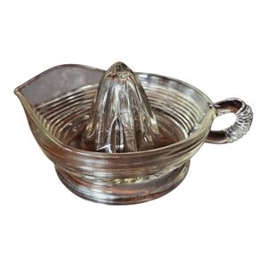 Anchor Hocking Clear Glass Citrus Juicer.